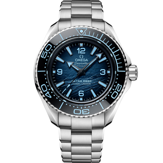 Seamaster Planet Ocean 6000M 45.5 mm, O‑MEGASTEEL on O‑MEGASTEEL