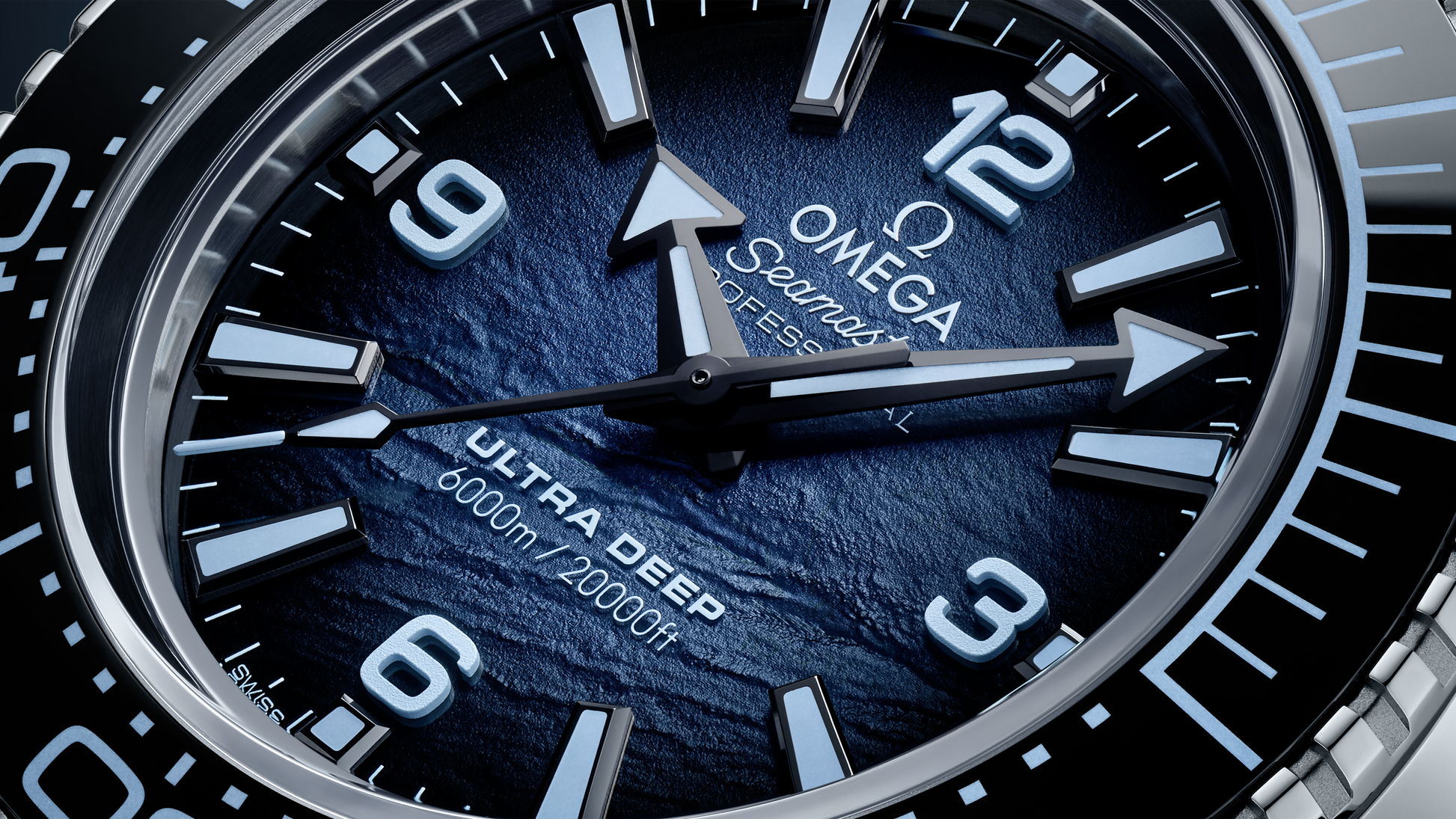 Seamaster Planet Ocean 6000M 45.5 mm, O‑MEGASTEEL on O‑MEGASTEEL