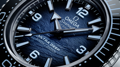 Seamaster Planet Ocean 6000M 45.5 mm, O‑MEGASTEEL on O‑MEGASTEEL