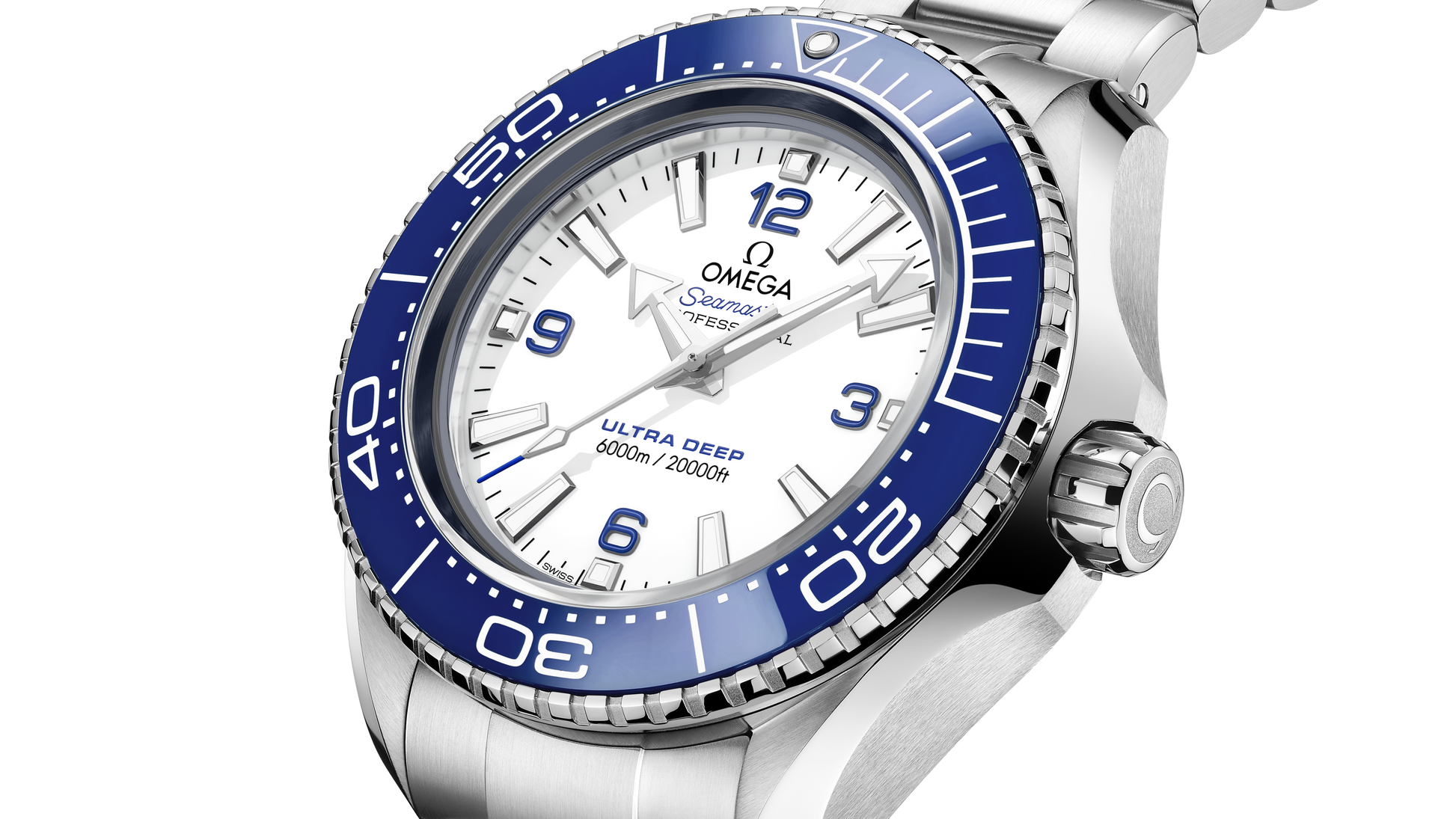 Seamaster Planet Ocean 6000M 45.5 mm, O‑MEGASTEEL on O‑MEGASTEEL