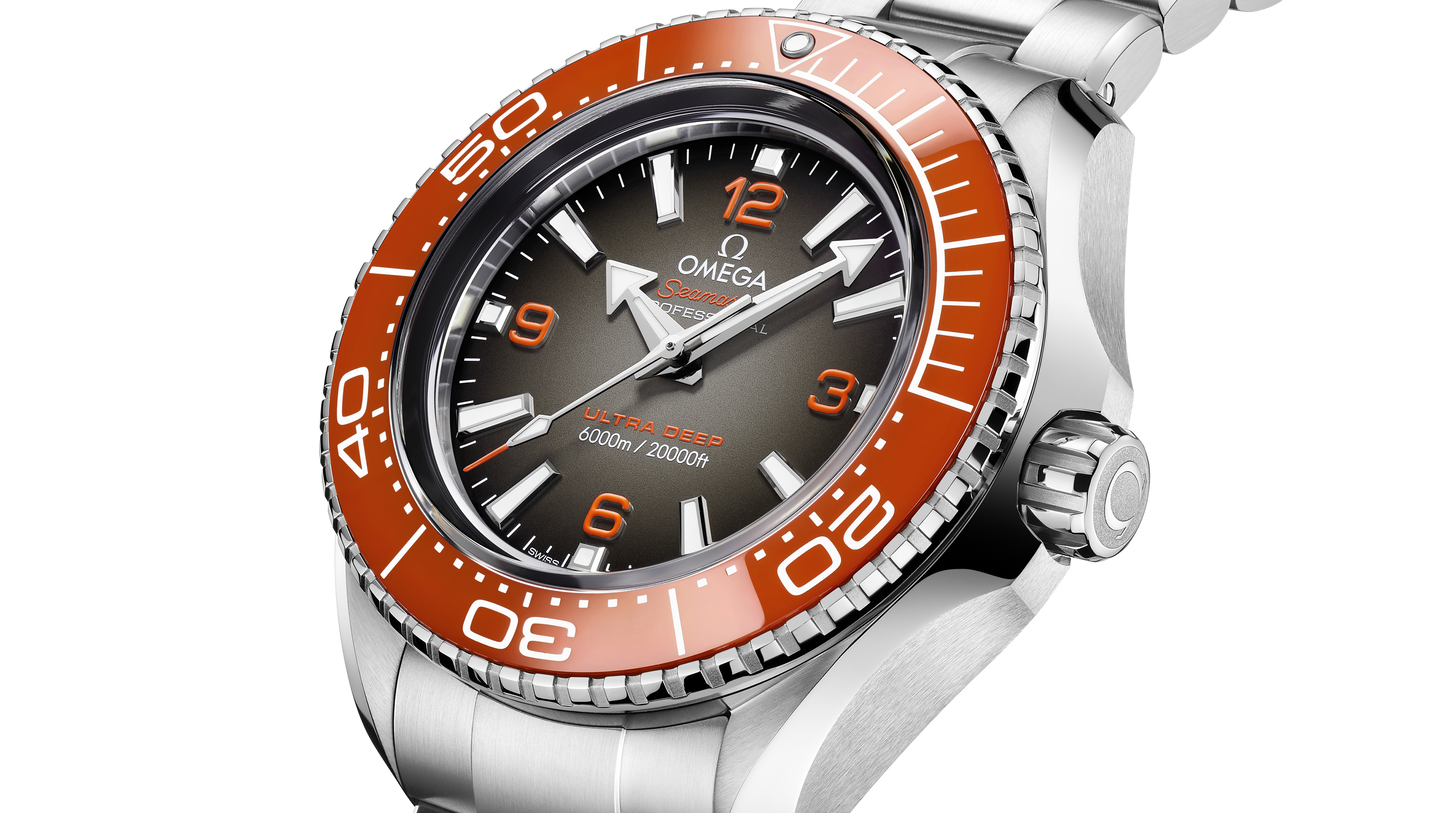 Seamaster Planet Ocean 6000M 45.5 mm, O‑MEGASTEEL on O‑MEGASTEEL