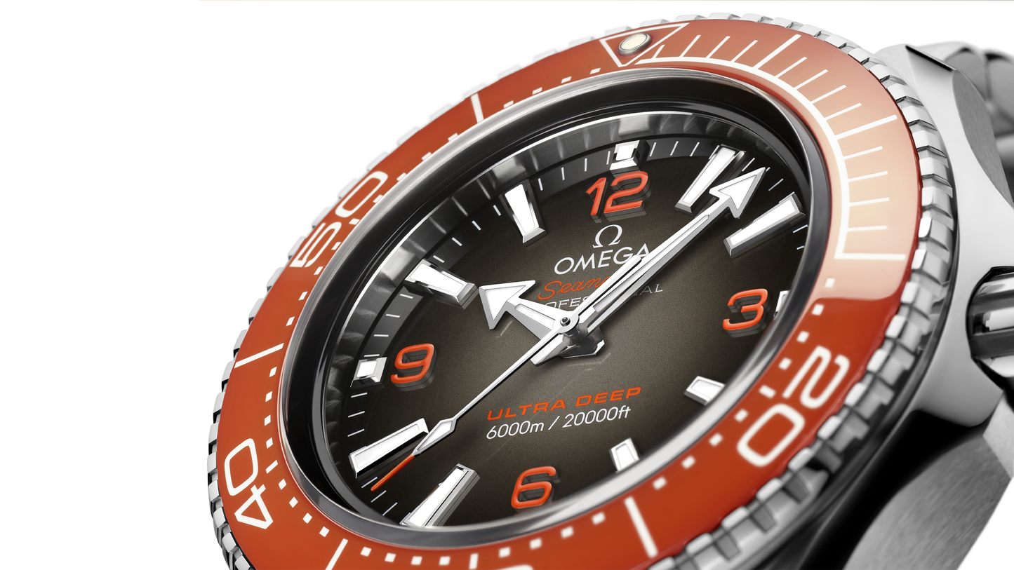Seamaster Planet Ocean 6000M 45.5 mm, O‑MEGASTEEL on O‑MEGASTEEL