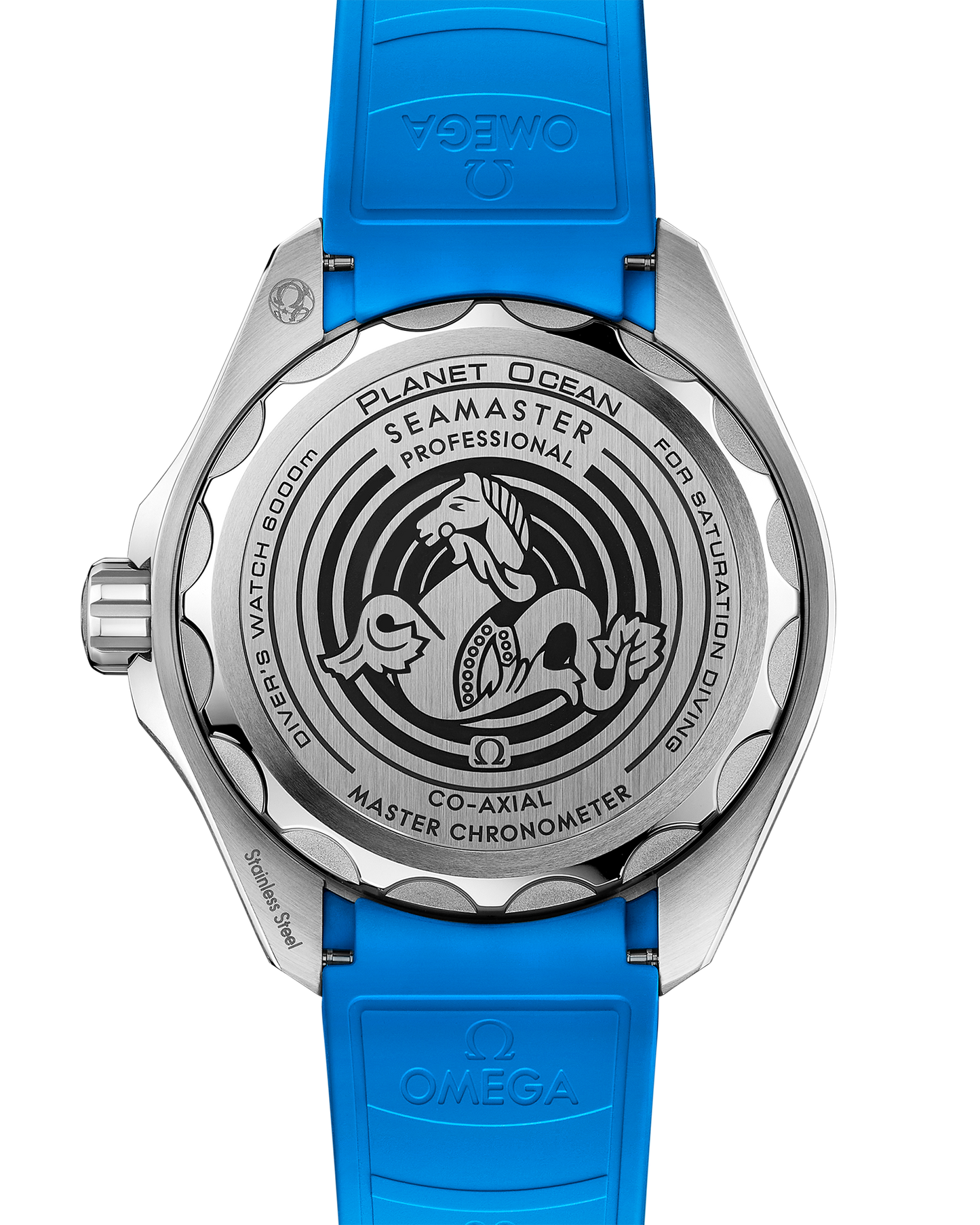 Seamaster Planet Ocean 6000M 45.5 mm, O‑MEGASTEEL on rubber strap
