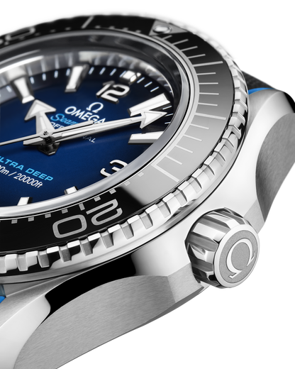 Seamaster Planet Ocean 6000M 45.5 mm, O‑MEGASTEEL on rubber strap