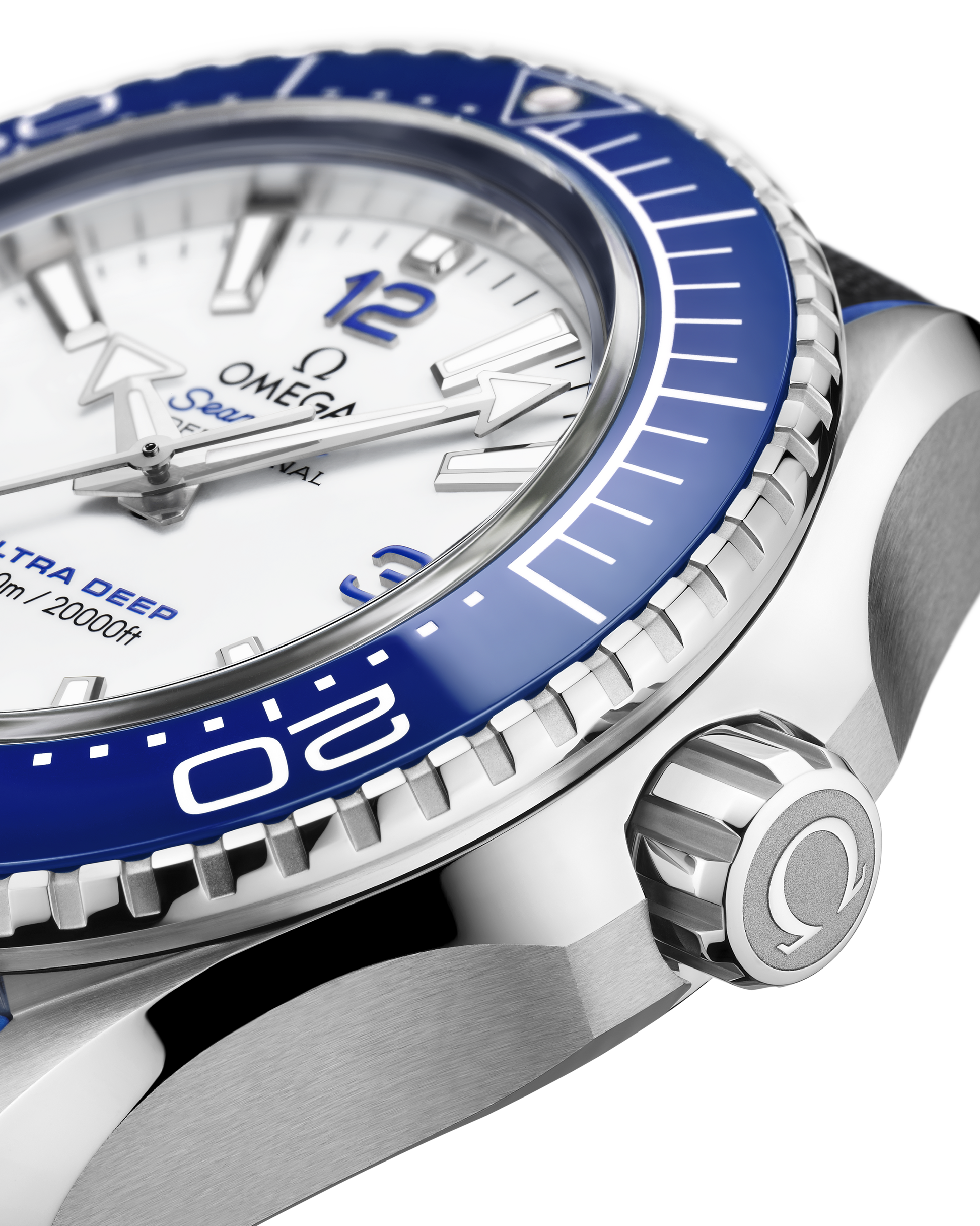 Seamaster Planet Ocean 6000M 45.5 mm, O‑MEGASTEEL on rubber strap