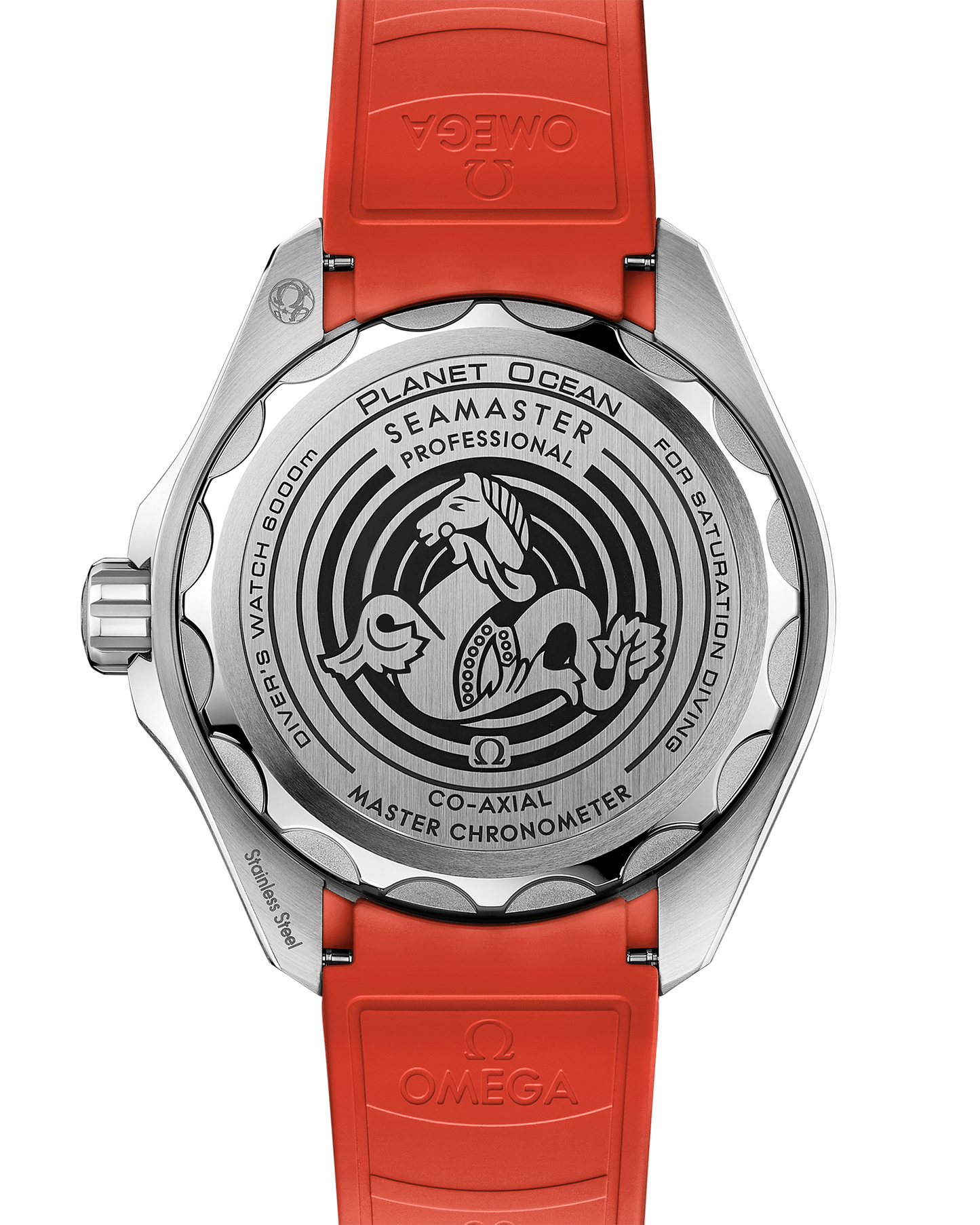 Seamaster Planet Ocean 6000M 45.5 mm, O‑MEGASTEEL on rubber strap