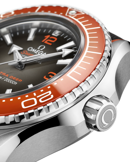 Seamaster Planet Ocean 6000M 45.5 mm, O‑MEGASTEEL on rubber strap