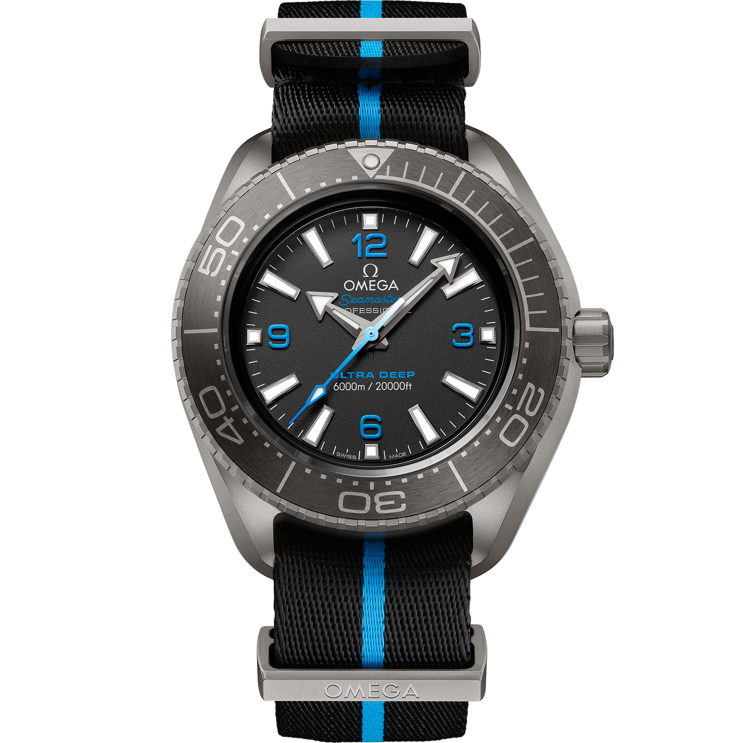 Seamaster Planet Ocean 6000M 45.5 mm, titanium on NATO strap