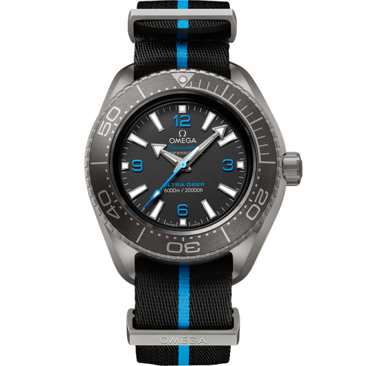Seamaster Planet Ocean 6000M 45.5 mm, titanium on NATO strap