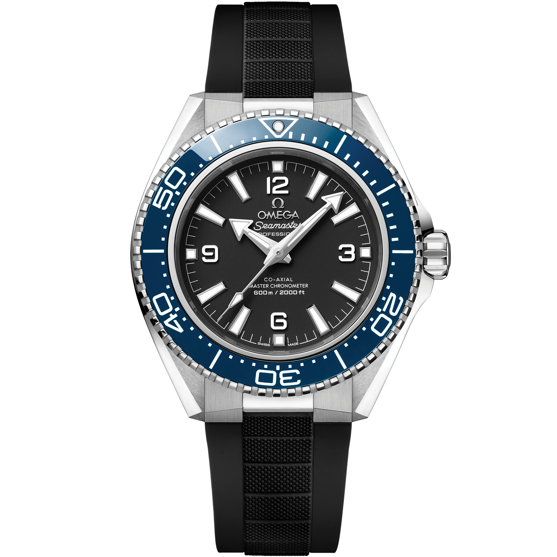 Seamaster Planet Ocean 600M 42 mm, steel on rubber strap