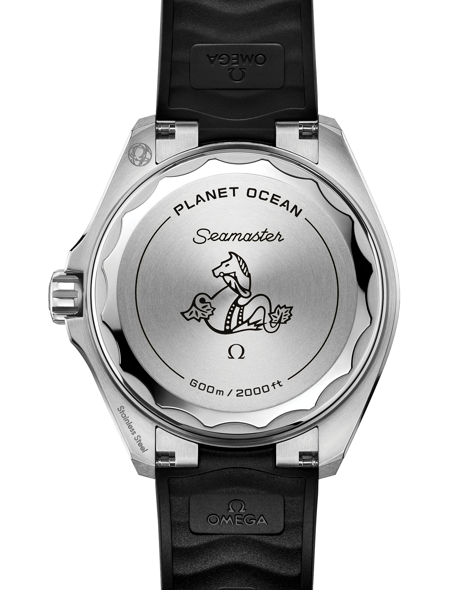 Seamaster Planet Ocean 600M 42 mm, steel on rubber strap