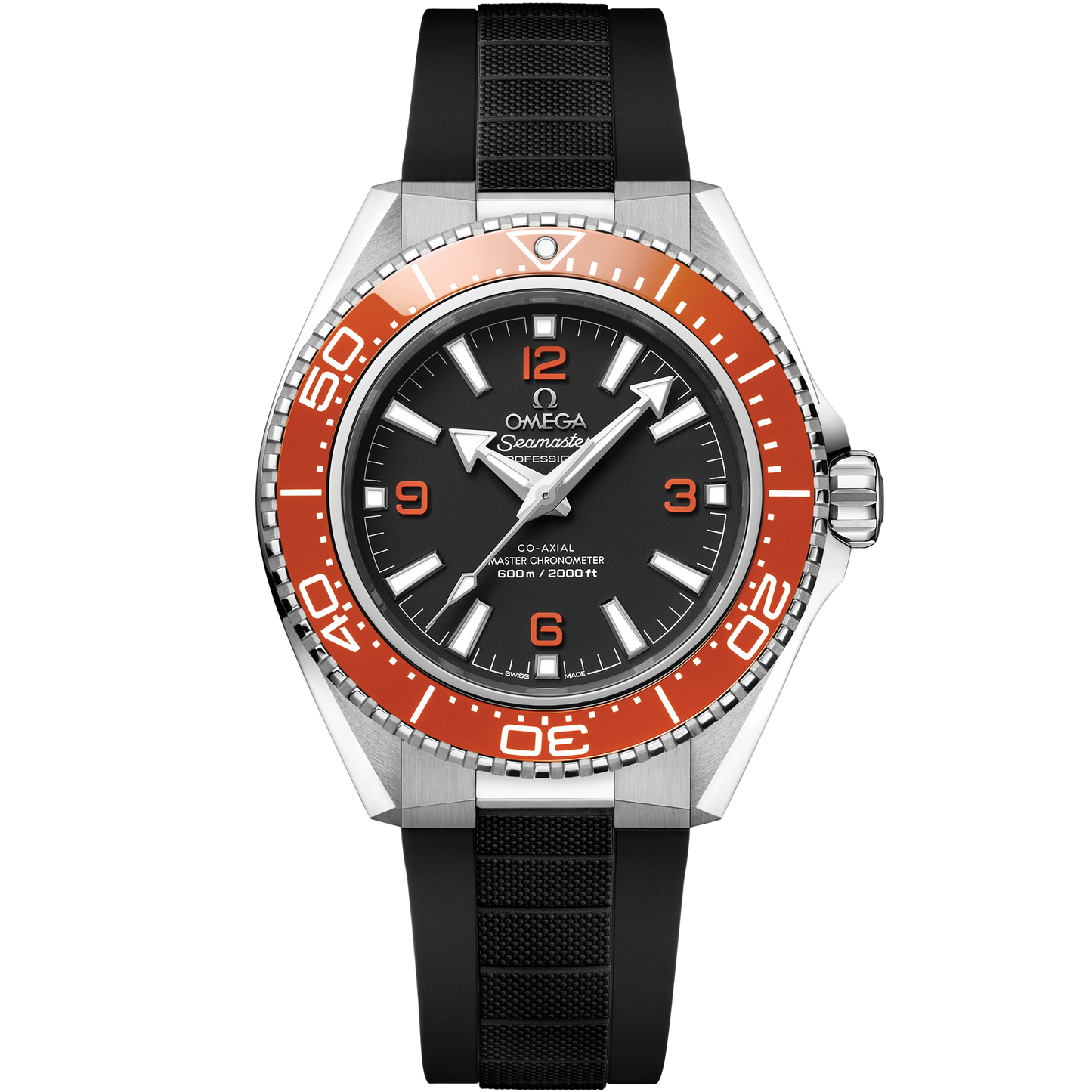 Seamaster Planet Ocean 600M 42 mm, steel on rubber strap