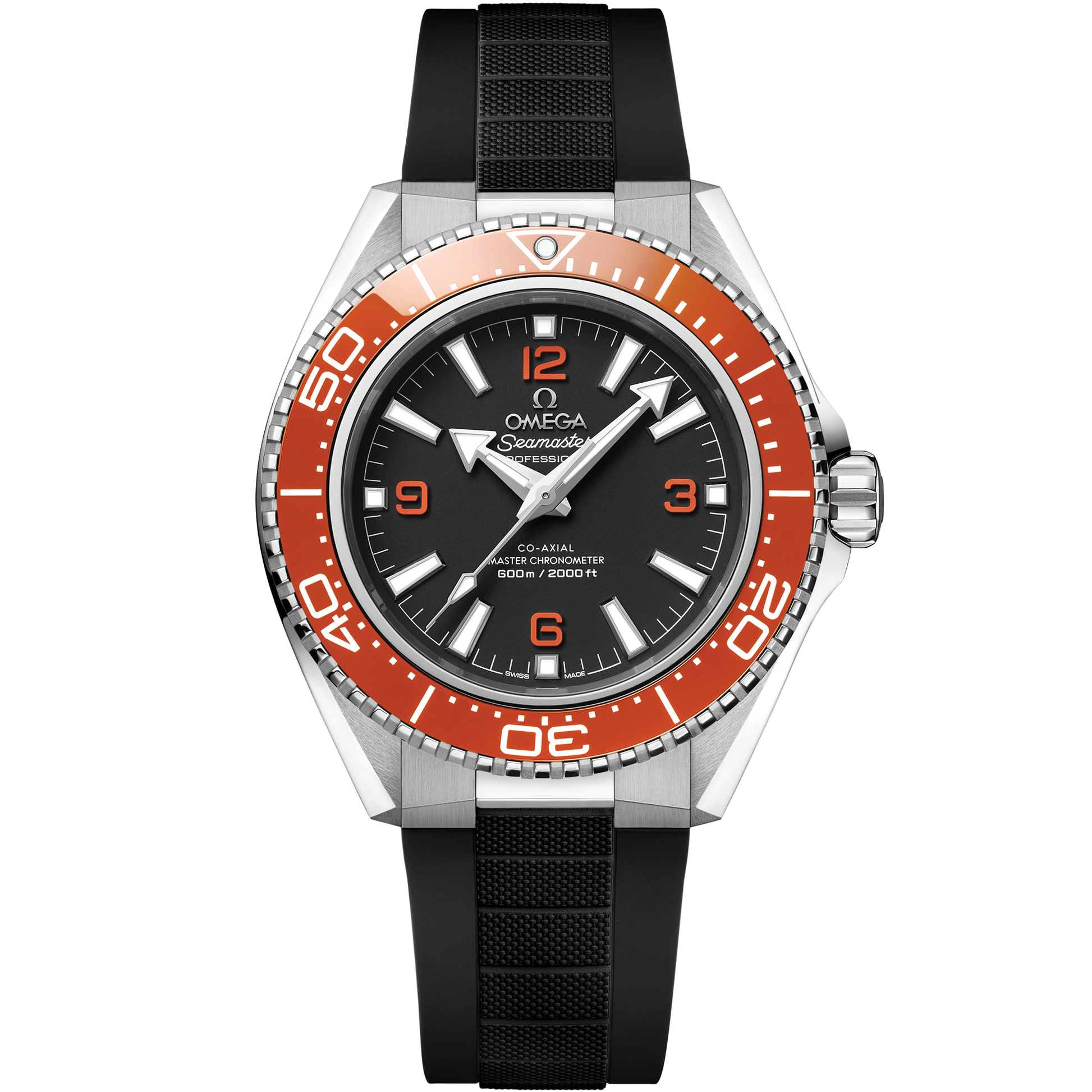 Seamaster Planet Ocean 600M 42 mm, steel on rubber strap