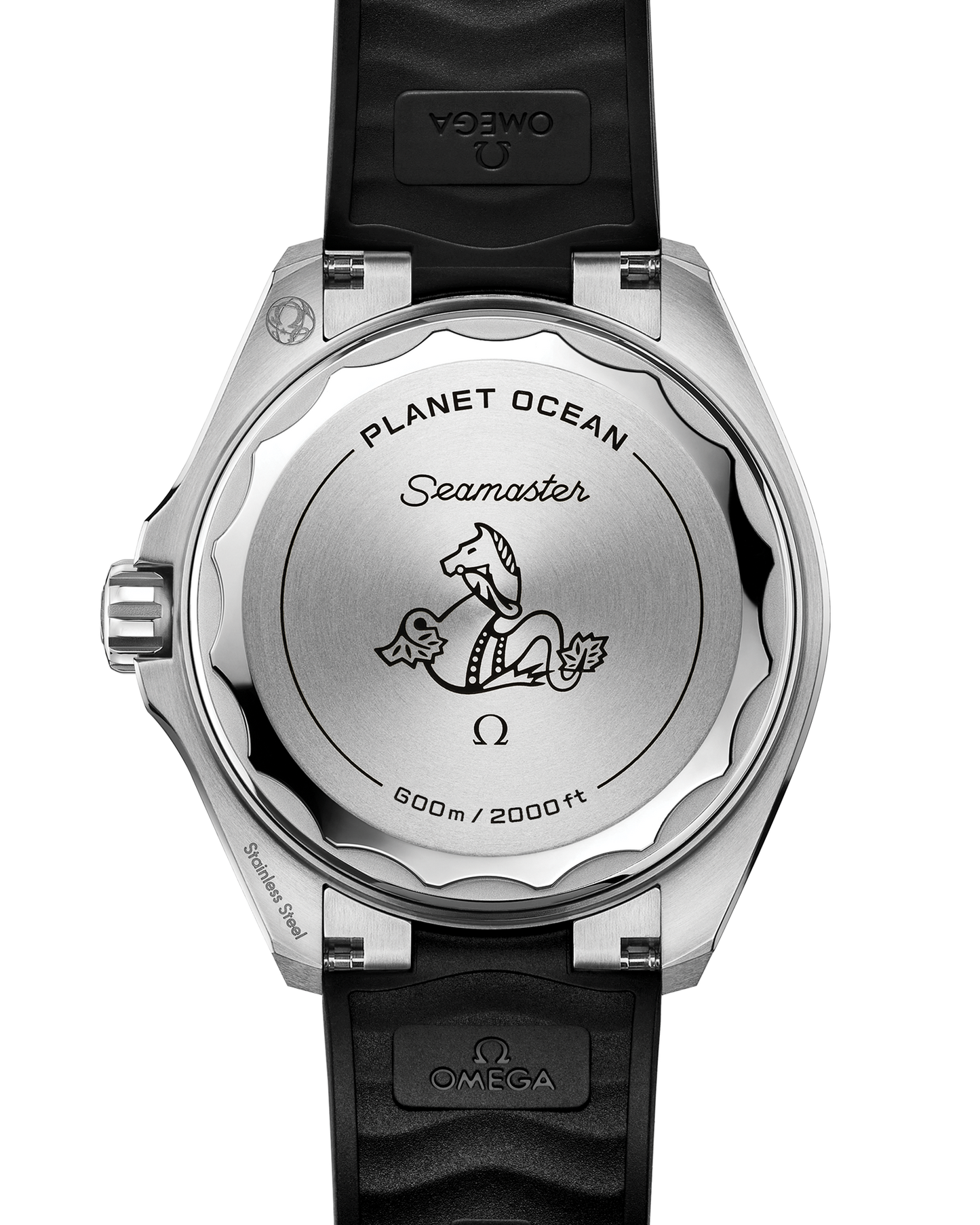 Seamaster Planet Ocean 600M 42 mm, steel on rubber strap