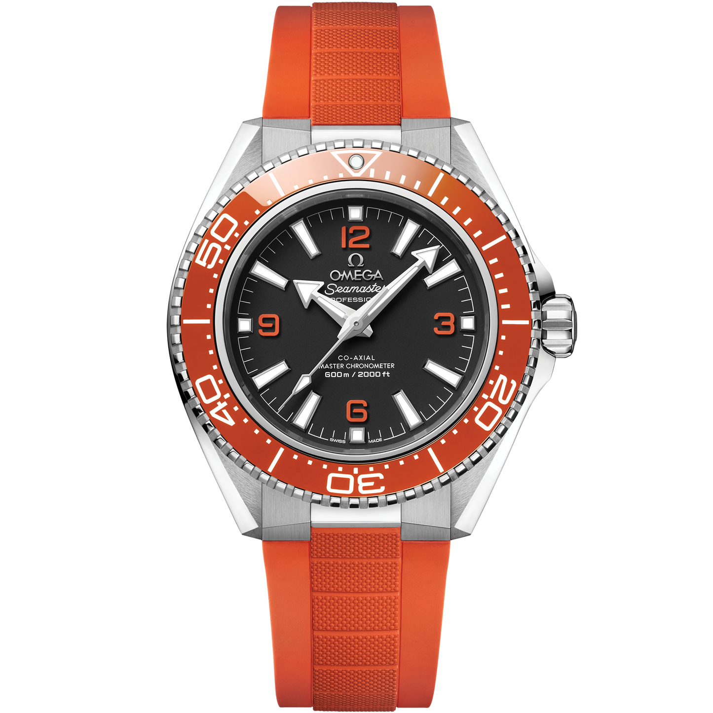 Seamaster Planet Ocean 600M 42 mm, steel on rubber strap