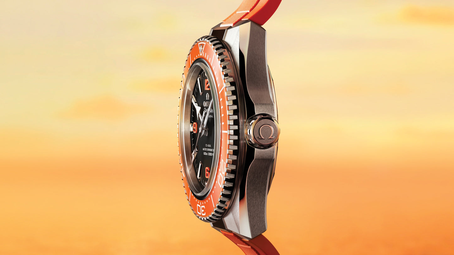 Seamaster Planet Ocean 600M 42 mm, steel on rubber strap