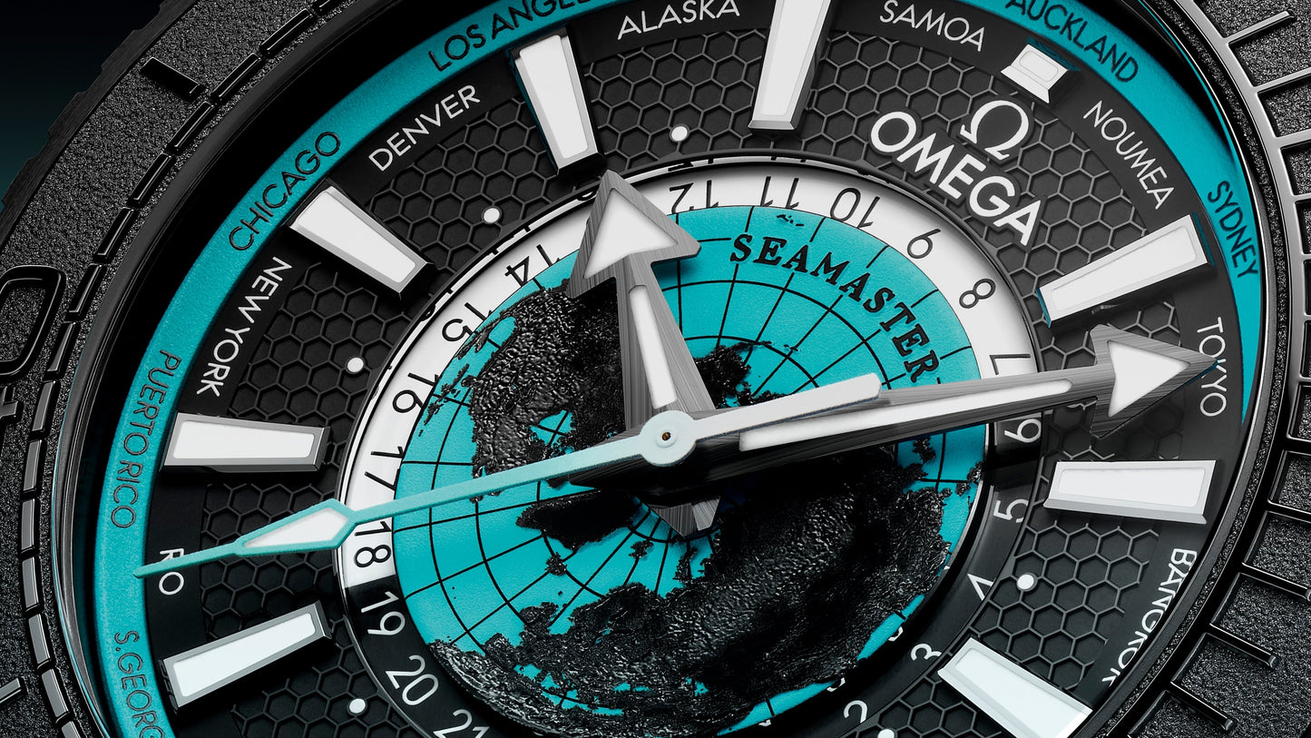 Seamaster Planet Ocean 600M 45.5 mm, black ceramic on rubber strap