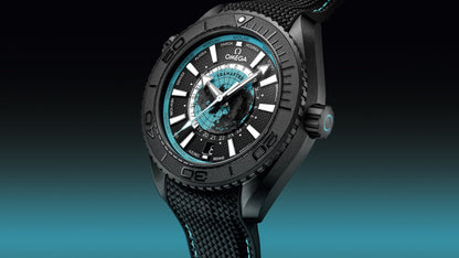 Seamaster Planet Ocean 600M 45.5 mm, black ceramic on rubber strap