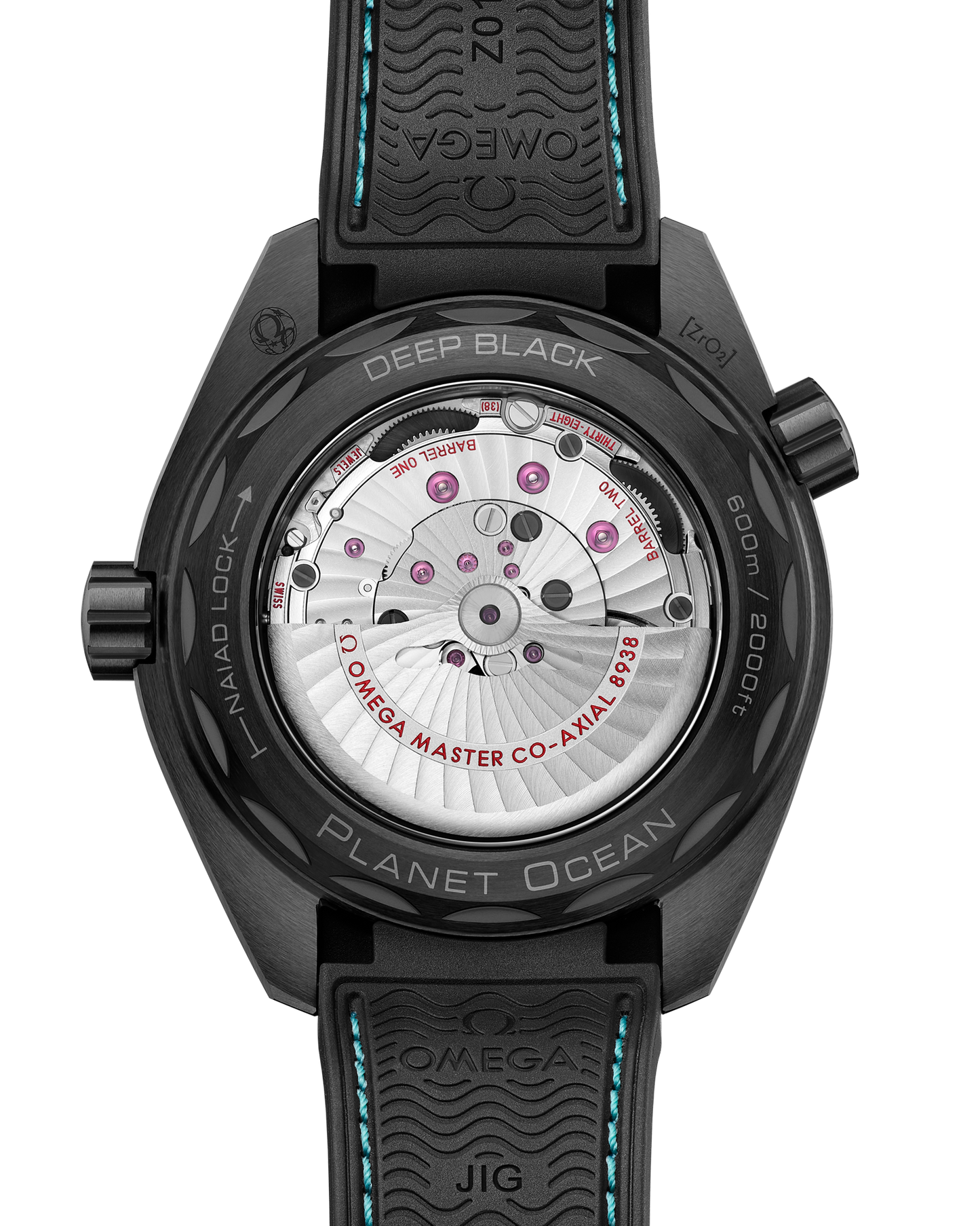 Seamaster Planet Ocean 600M 45.5 mm, black ceramic on rubber strap