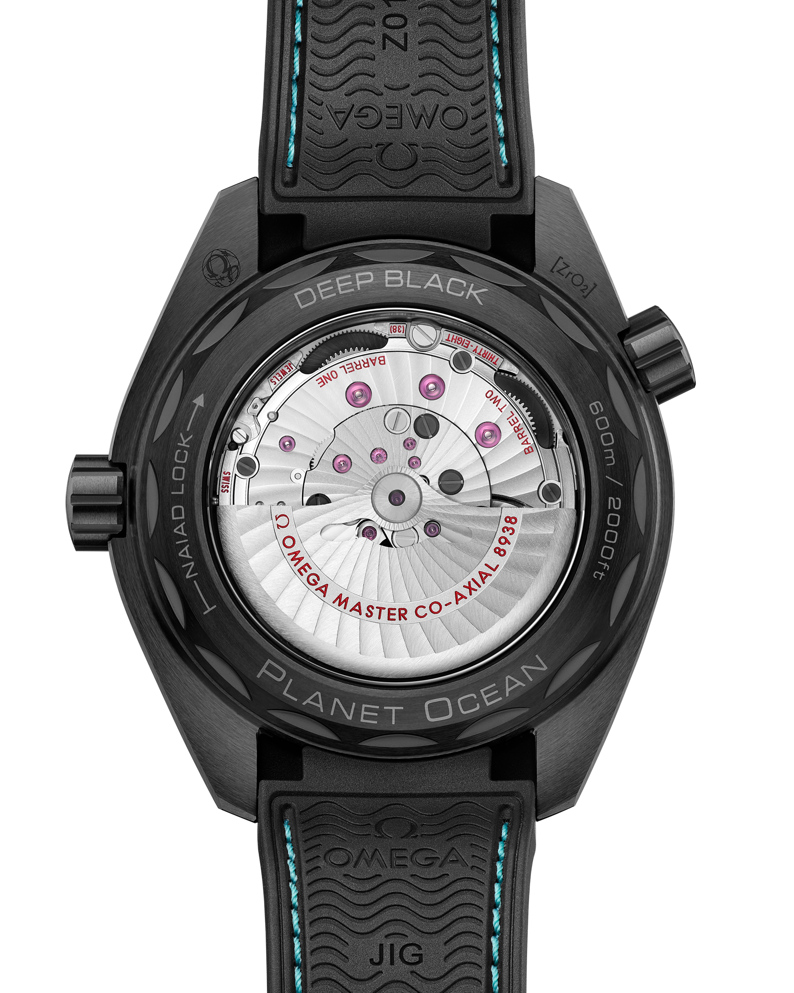 Seamaster Planet Ocean 600M 45.5 mm, black ceramic on rubber strap