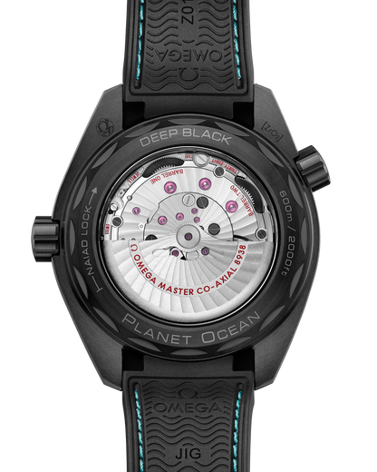 Seamaster Planet Ocean 600M 45.5 mm, black ceramic on rubber strap