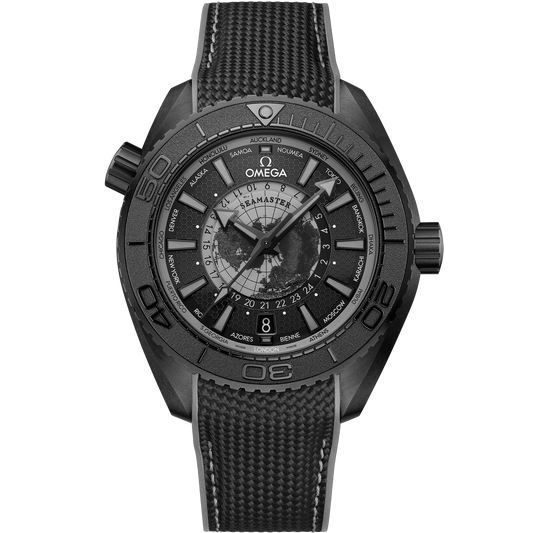 Seamaster Planet Ocean 600M 45.5 mm, black ceramic on rubber strap