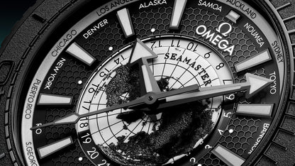 Seamaster Planet Ocean 600M 45.5 mm, black ceramic on rubber strap