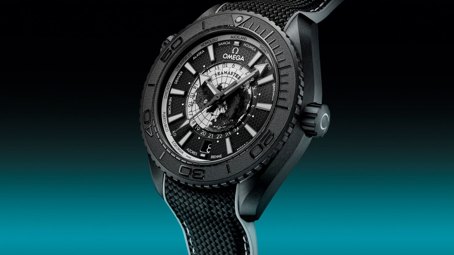 Seamaster Planet Ocean 600M 45.5 mm, black ceramic on rubber strap
