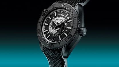Seamaster Planet Ocean 600M 45.5 mm, black ceramic on rubber strap