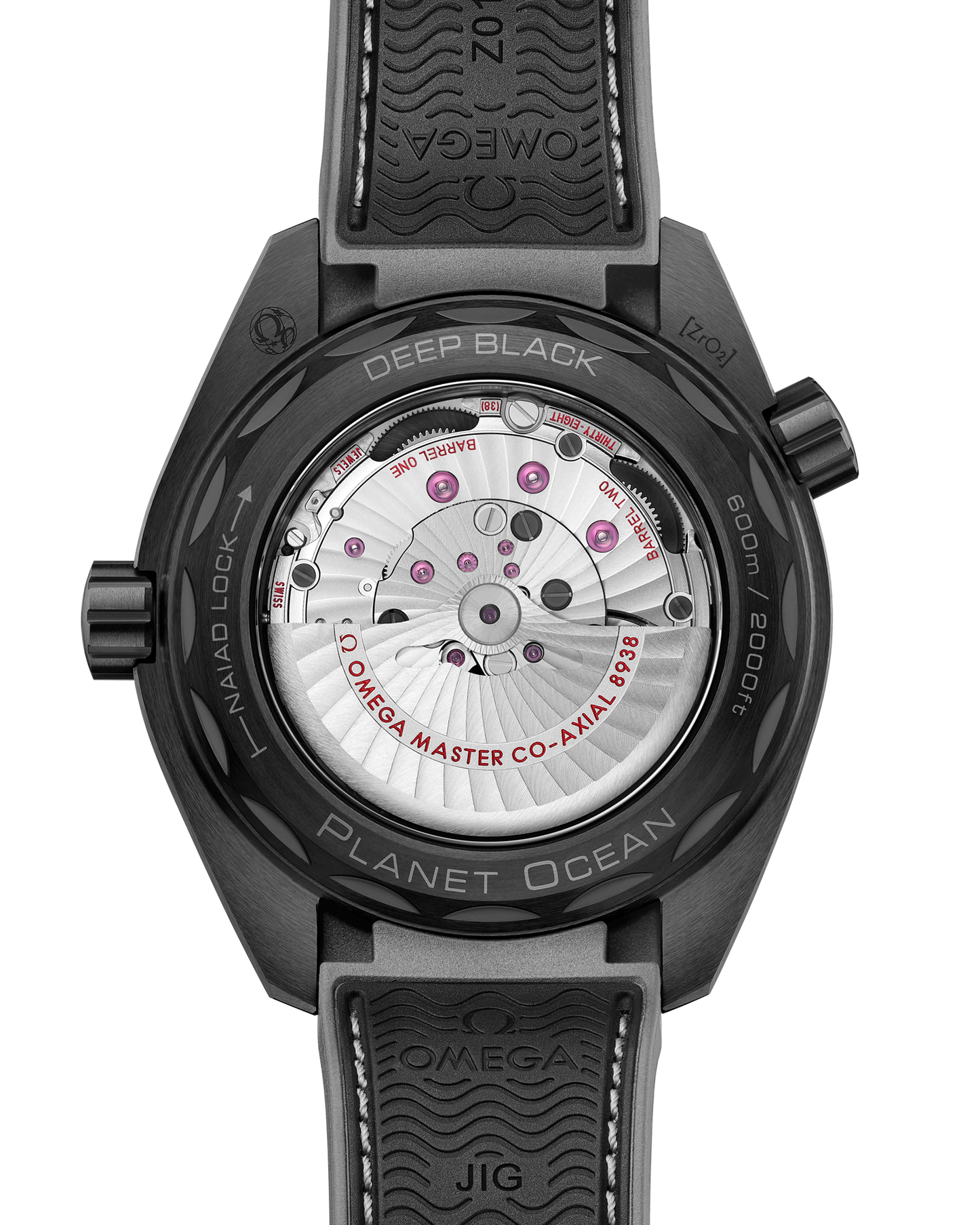 Seamaster Planet Ocean 600M 45.5 mm, black ceramic on rubber strap