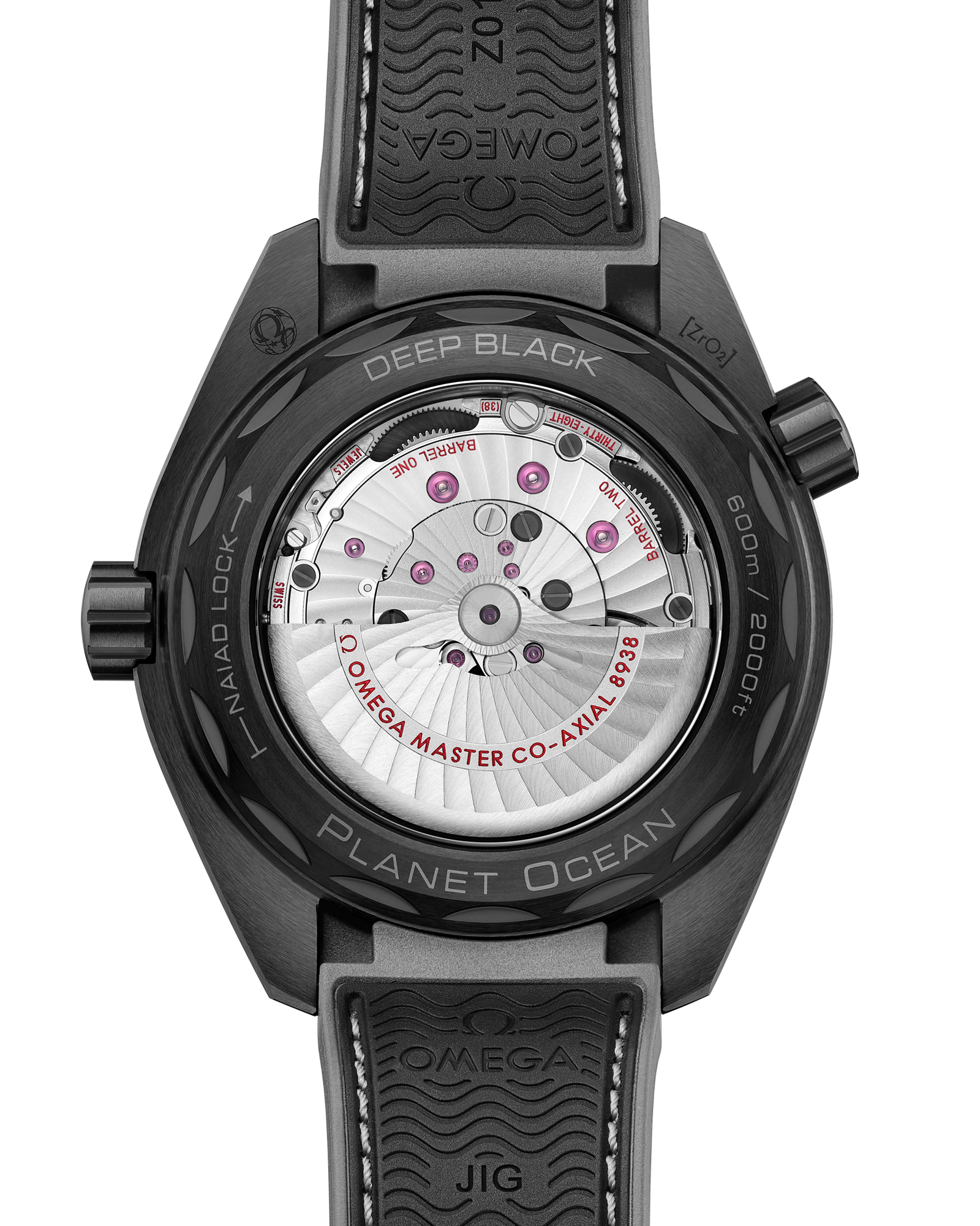 Seamaster Planet Ocean 600M 45.5 mm, black ceramic on rubber strap