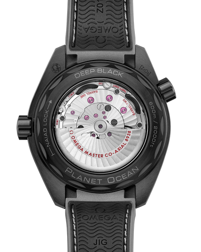 Seamaster Planet Ocean 600M 45.5 mm, black ceramic on rubber strap