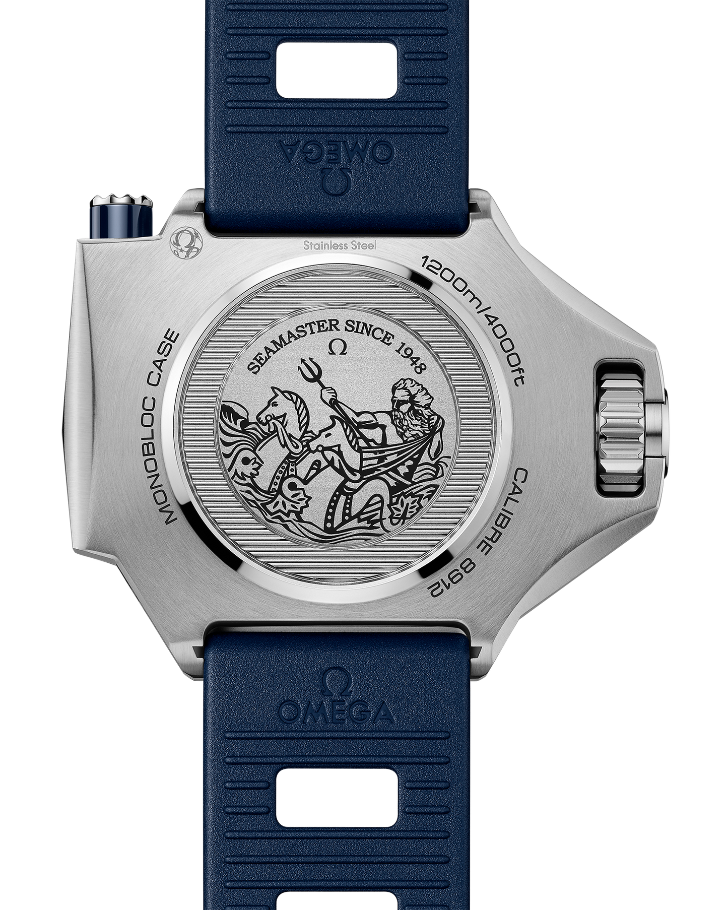 Seamaster Ploprof 1200M 55 x 45 mm, O‑MEGASTEEL on rubber strap