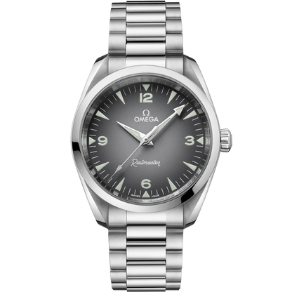 Seamaster Railmaster 38 mm, steel on steel