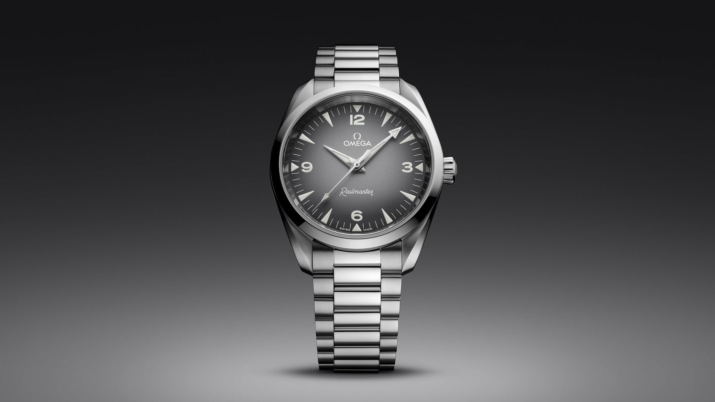 Seamaster Railmaster 38 mm, steel on steel