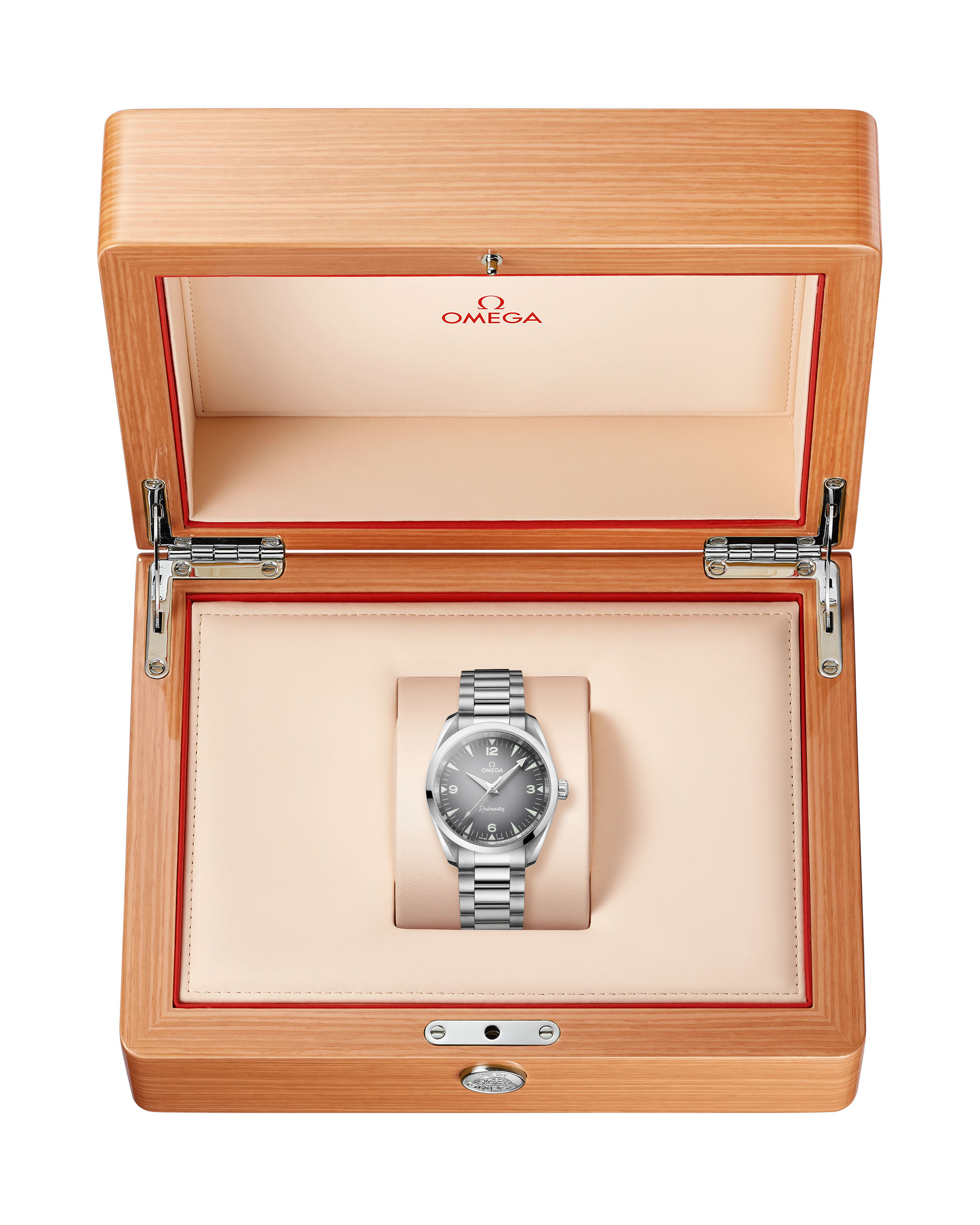 Seamaster Railmaster 38 mm, steel on steel