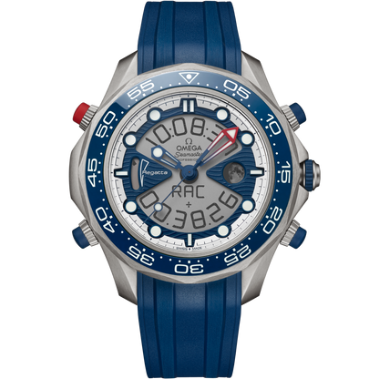 Seamaster Regatta 46.75 mm, titanium on rubber strap