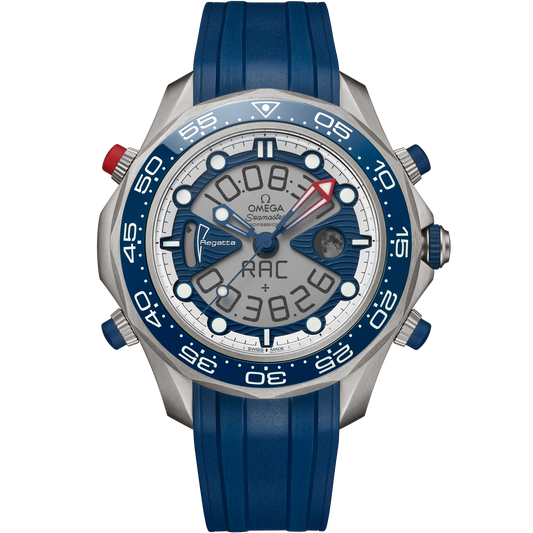 Seamaster Regatta 46.75 mm, titanium on rubber strap