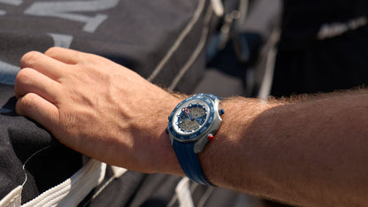 Seamaster Regatta 46.75 mm, titanium on rubber strap