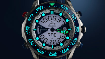 Seamaster Regatta 46.75 mm, titanium on rubber strap