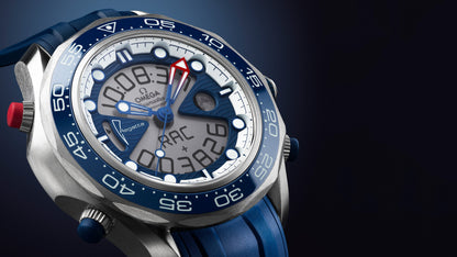 Seamaster Regatta 46.75 mm, titanium on rubber strap