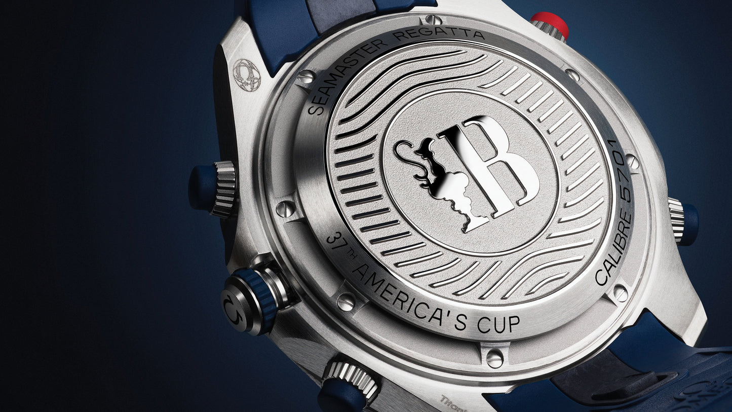 Seamaster Regatta 46.75 mm, titanium on rubber strap