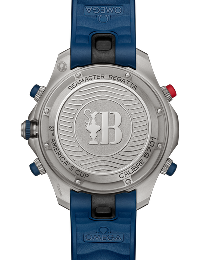 Seamaster Regatta 46.75 mm, titanium on rubber strap