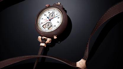 Specialities Olympic 1932 Chrono Chime 45 mm, Sedna™ gold on leather strap