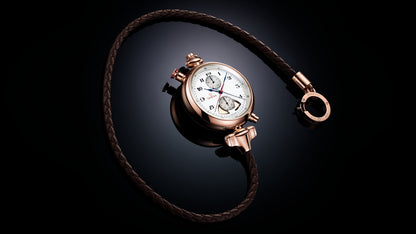 Specialities Olympic 1932 Chrono Chime 45 mm, Sedna™ gold on leather strap