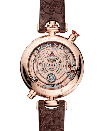 Specialities Olympic 1932 Chrono Chime 45 mm, Sedna™ gold on leather strap