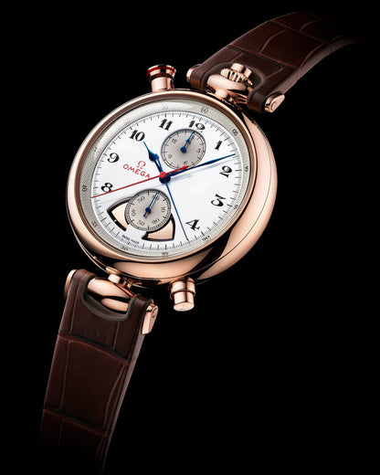 Specialities Olympic 1932 Chrono Chime 45 mm, Sedna™ gold on leather strap