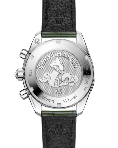 Speedmaster 38 38 mm, steel on alligator