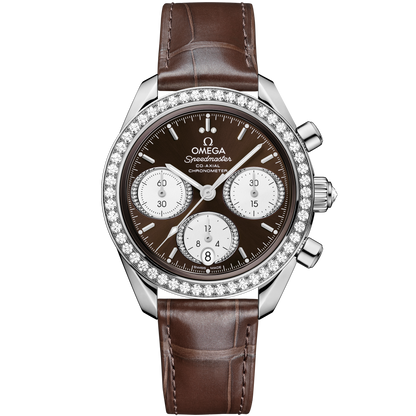 Speedmaster 38 38 mm, steel on alligator