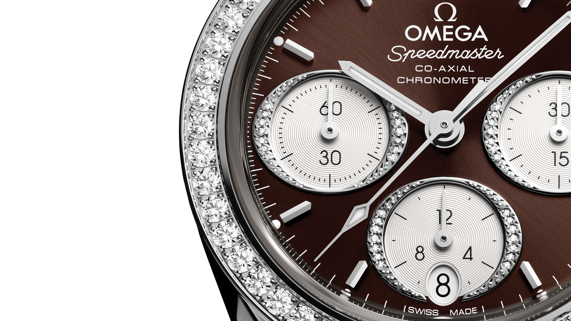 Speedmaster 38 38 mm, steel on alligator